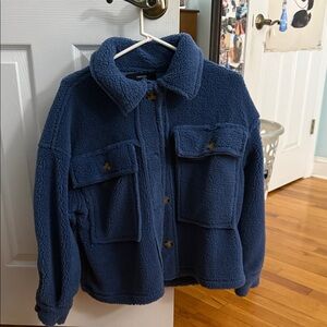 Forever 21 Blue Sherpa Jacket